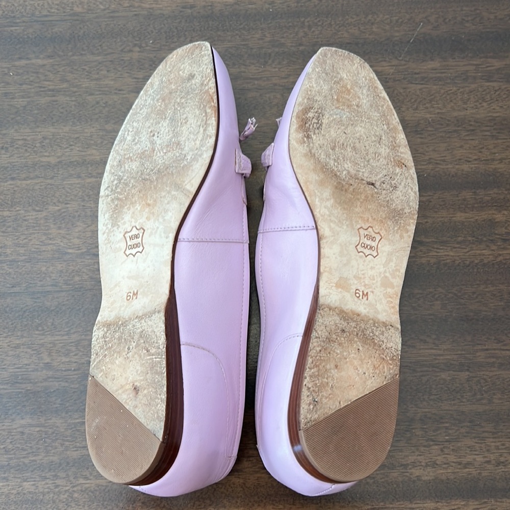 Gorgeous Light Mauve Enzo Angioloni Leather Shoes, Size 6M - Picture 6 of 13